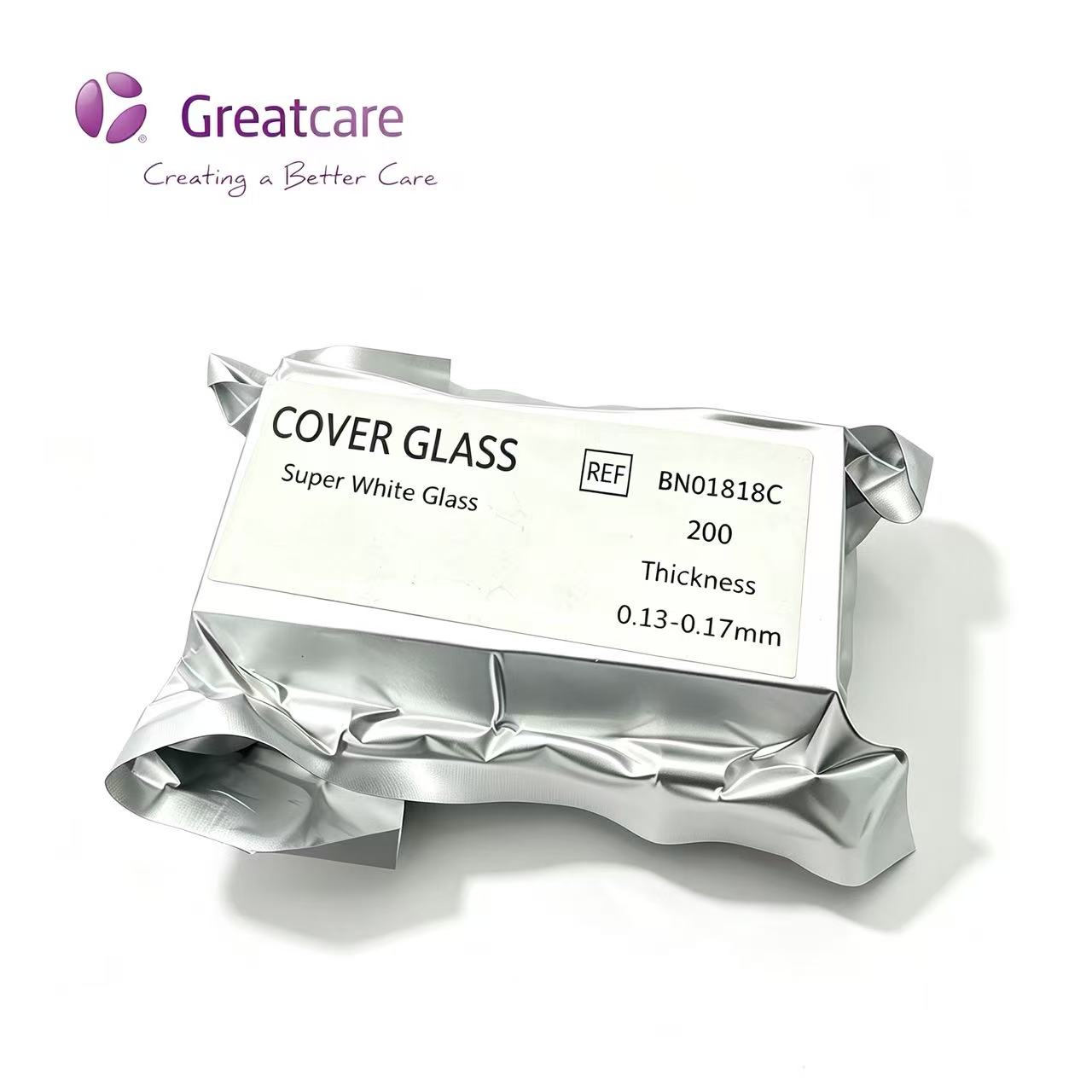 Κάλυμμα Glass Super White Glass 18x18mm