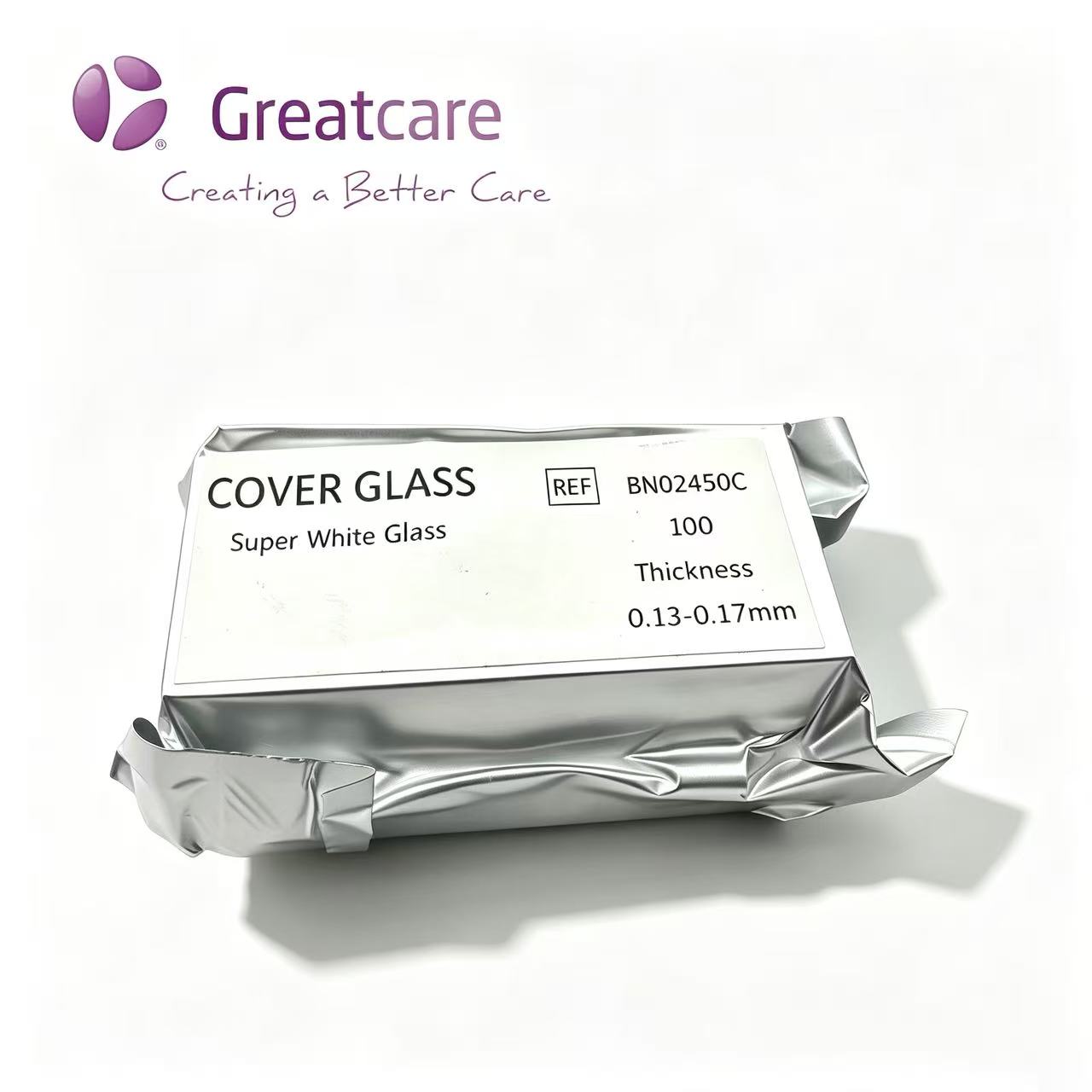 Κάλυμμα Glass Super White Glass 24x50mm